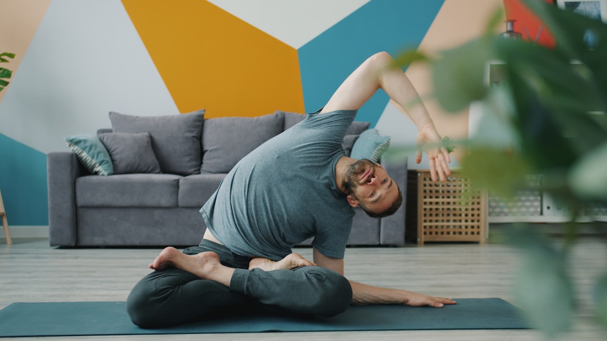 Adults practicing healthy lifestyle habits